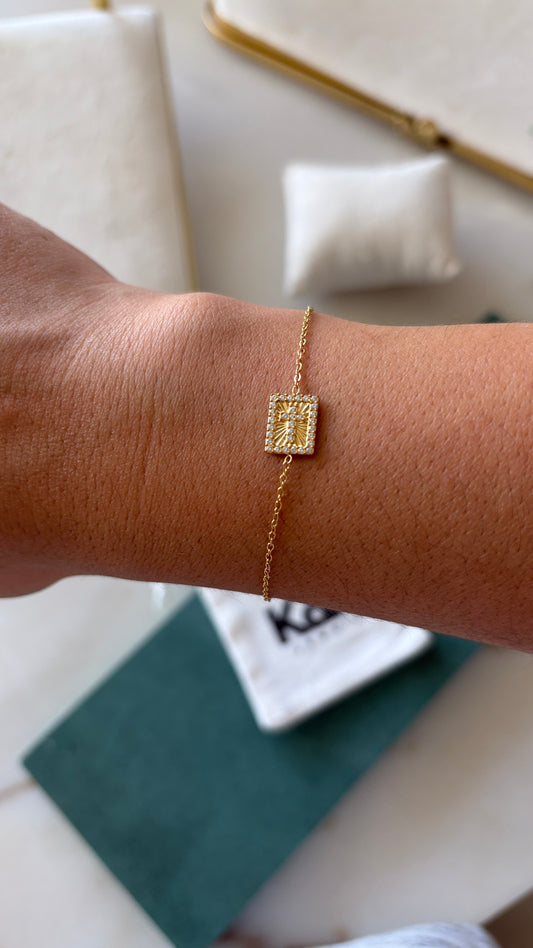 Pulseira | Cruz cravejada