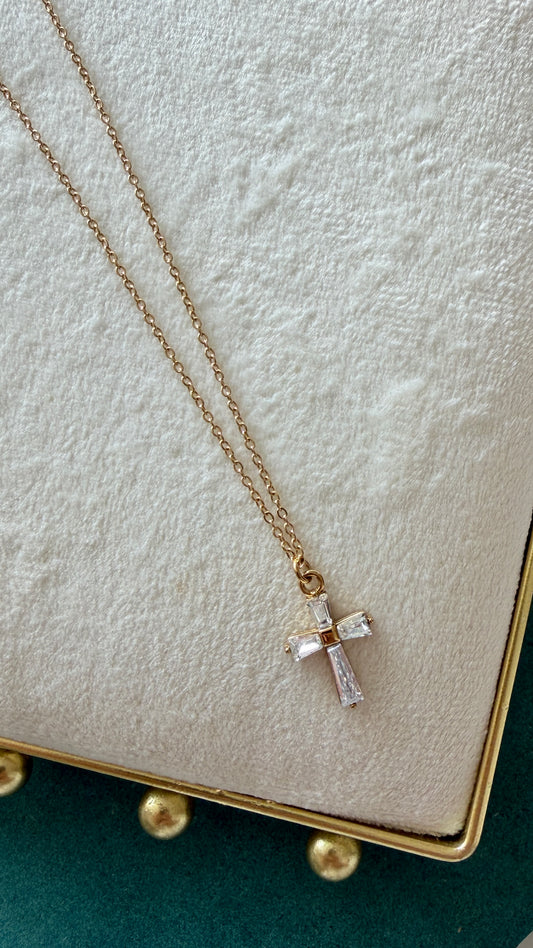 Colar | Cruz Cristal